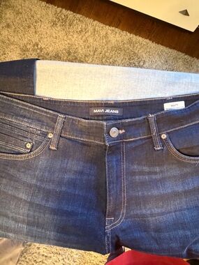 Mavi Matt Relaxed Dark Wash Jeans Men’s 38x30